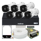 Kit Cftv 6 Cameras Full Hd Vhl 1220 Dvr Intelbras 3108 c 1tb
