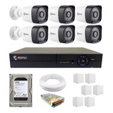 Kit Cftv 6 Câmeras Infravermelho Full Hd 1080p 2 Mp Dvr 8 Canais Multi Hd