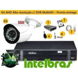 Kit Cftv 6 Cameras Multi Hd 720p Dvr 8 Canais 1116 Intelbras