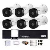 Kit Cftv 6 Câmeras Segurança Intelbras Dvr 8 Canais Com Hd