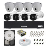 Kit Cftv 8 Câmeras 1120 Hdcvi Dvr 8 Canais Intelbras 1008
