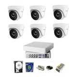 Kit Cftv Dvr 8 Canais Hilook 06 Cameras Acess