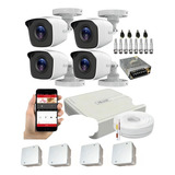 Kit Cftv Hilook 4 Câmeras B 720p Com Dvr 8 Canais E Hd 500gb
