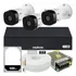 Kit Cftv Intelbras 3 Câmeras Vhl 1220 Full 1080p Mhdx 3104-c