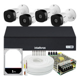 Kit Cftv Intelbras 4 Cameras Segurança