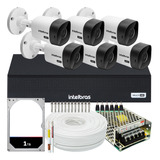 Kit Cftv Monitoramento 6 Cameras Intelbras 1120 Mhdx 1008 1t