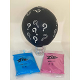 Kit Cha Revelacao C Balao E 2 Po Colorido 1 Azul E 1 Rosa