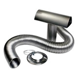 Kit Chaminé 100mm Tubo Alumínio 1 5m P Aquecedor A Gás