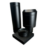 Kit Chaminé Churraq Pré Moldada 30x30 150mm Preta