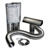 Kit Chamine Facil 150cm Para Aquecedor À Gás