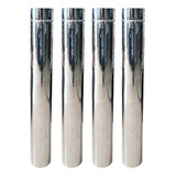 Kit Chaminé Inox 110 Mm 4 Canos Fogão Lenha Calefator Forno