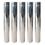 Kit Chaminé Inox 110 Mm 5 Canos Fogão Lenha Calefator Forno