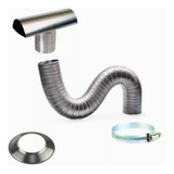 Kit Chaminé Para Aquecedor A Gás Instalação 60mm X 1 5 Metro