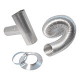 Kit Chaminé Para Aquecedor A Gás Instalação 60mm X 1 5 Metro