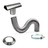 Kit Chaminé Para Aquecedores 90 Mm