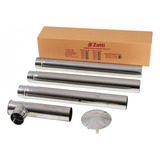Kit Chaminé Para Fogão A Lenha 5 Peças Inox Zatti 115 Mm
