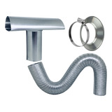 Kit Chaminé Tubo Alumínio P Aquecedor A Gás 100mm 1 5m