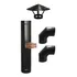 Kit Chaminé Tubo   Chapéu   Curvas De 90  Com 10   Cottage