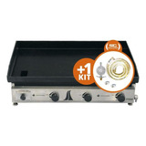 Kit Chapa Bifeteira Gás Inox 80 Cm C80 Kit Gás Venâncio