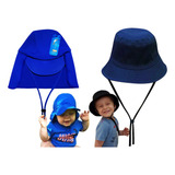 Kit Chapéu Bucket Infantil Boné Proteção Solar Uv50 Full