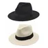 Kit Chapéu Panamá + Fedora Masculino Feminino Aba Larga