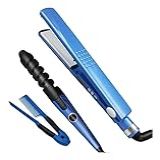 Kit Chapinha Modelador De Cachos Profissional Prancha Cacheador Fazedor De Cabelo Curto Longo Cerâmica