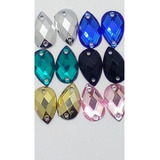 Kit Chaton Gota Para Costura 8x13mm 300 Unid 50 De Cada Cor