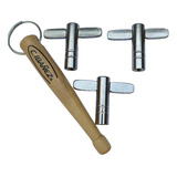 Kit Chave De Afinação Profissional Para Bateria cromada C nf