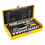 Kit Chave De Catraca Soquete Barra Extensora 33 Peças Vonder