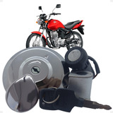 Kit Chave De Ignição Trava De Guidão Tampa De Tanque Fan 125