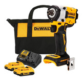 Kit Chave De Impacto 20v 1 2 2 Baterias Carregador Dewalt
