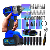Kit Chave De Impacto 48v Parafusadeira Jogo Soquetes 46 Pç