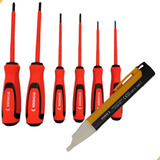 Kit Chave Fenda Philips Isolada Eletricista Caneta Tensão