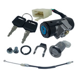 Kit Chave Ignição Contato Cabo Trava Banco Biz 100 99 A 05