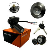 Kit Chave Ignição Contato Tampa Tanque Fazer Factor 125i 150