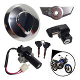 Kit Chave Ignição Tampa Tanque Cg 150 Titan 2009 Ate 2014