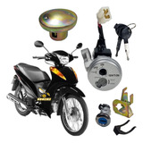 Kit Chave Ignição Trava Banco Tampa Tanque Honda Biz 125