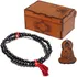 Kit Chaveiro Buda + Colar Japamala + Caixinha De Madeira