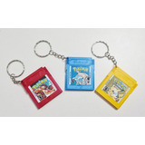 Kit Chaveiro Retro Game Boy Red Blue E Yellow