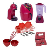 Kit Chefe Brinquedo Cozinha Air Fryer