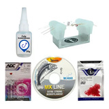 Kit Chicote Adc Cola Gabarito Miçanga Rotor Miçanga Linha