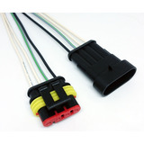 Kit Chicote Conector Sonda Lambda Uno Fire Macho E Fêmea