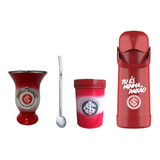 Kit Chimarrão Mate Bomba Cuia Porongo Porta Erva Inter