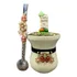 Kit Chimarrão Premium Bomba Trançada  Cuia Imbuia Decorada