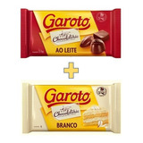 Kit Chocolate Garoto Branco Ao Leite 2 1 Kg