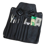 Kit Churrasco Aço Inox Profissional C 10 Pcs Churrasqueiro