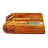 Kit Churrasco Madeira Com Garfo E Faca Personalizado