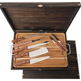 Kit Churrasco Personalizado Facas Tramontina Tabua Talheres