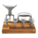 Kit Churrasco Tridente Garfinho Petisco Garra De Urso