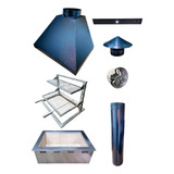Kit Churrasqueira Gourmet Aramada Grill Inox Braseiro 50x40